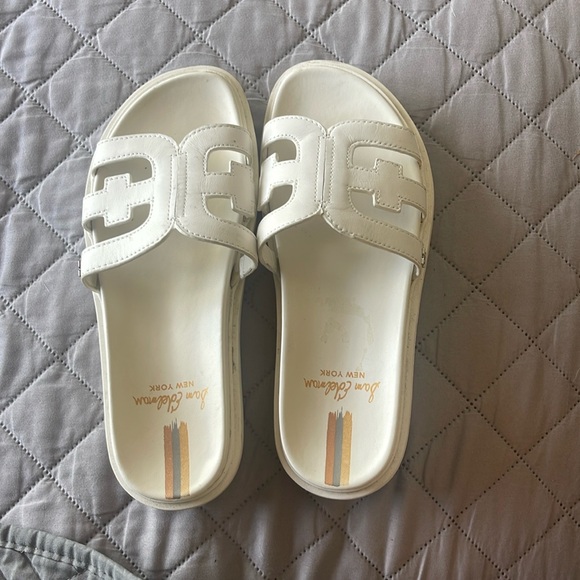 Sam Edelman Shoes - Sam Edelman White Slide Sandals